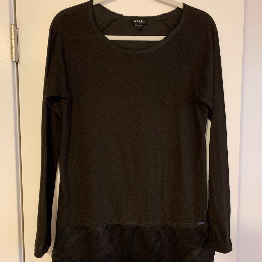 Worth Brown Silk and Cotton Shirt